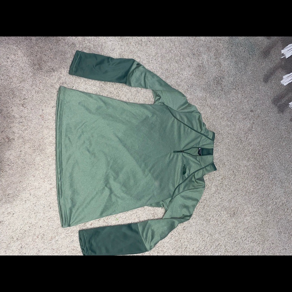 Green North Face Quarter Zip!
